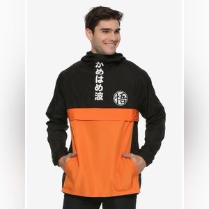 Men’s BoxLunch Dragonball Z Kamehameha Windbreaker LIKE NEW Size M